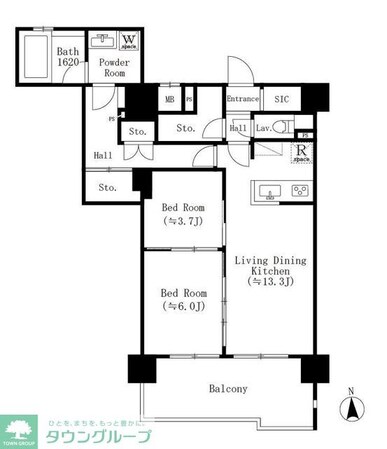 GOTEN 武蔵小杉の物件間取画像